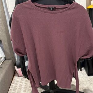 Express Plum Short Sleeve Top